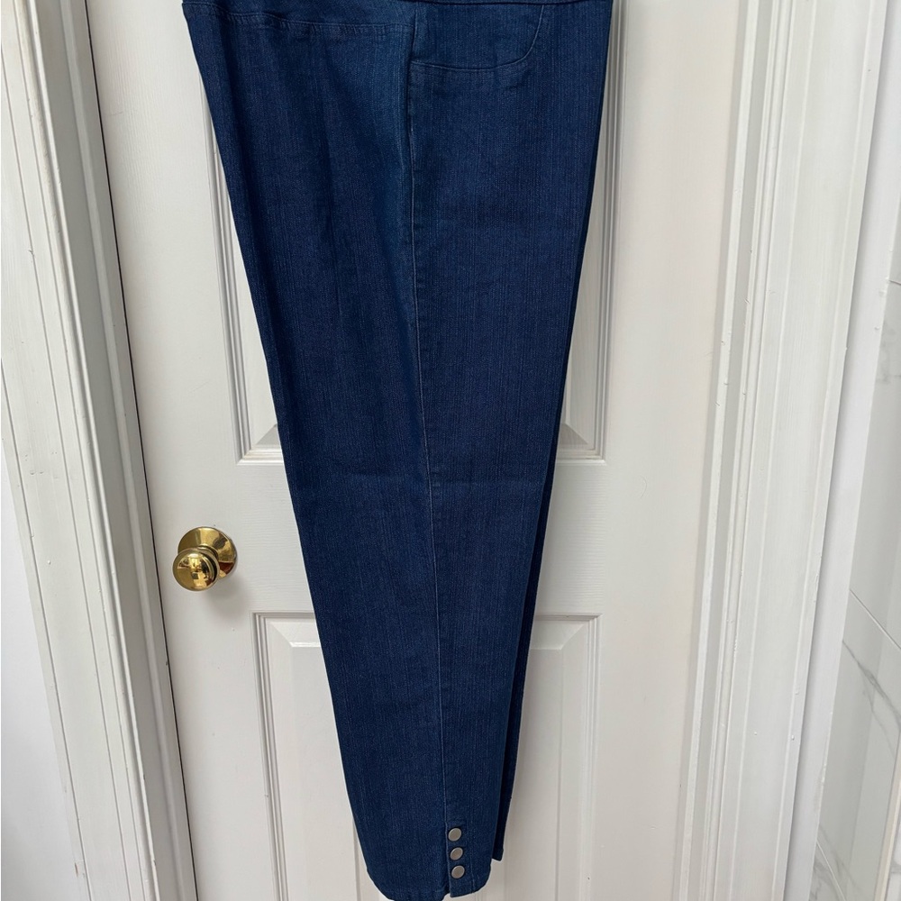 Soft Surroundings XL denim ankle jeans - Picture 3 of 13